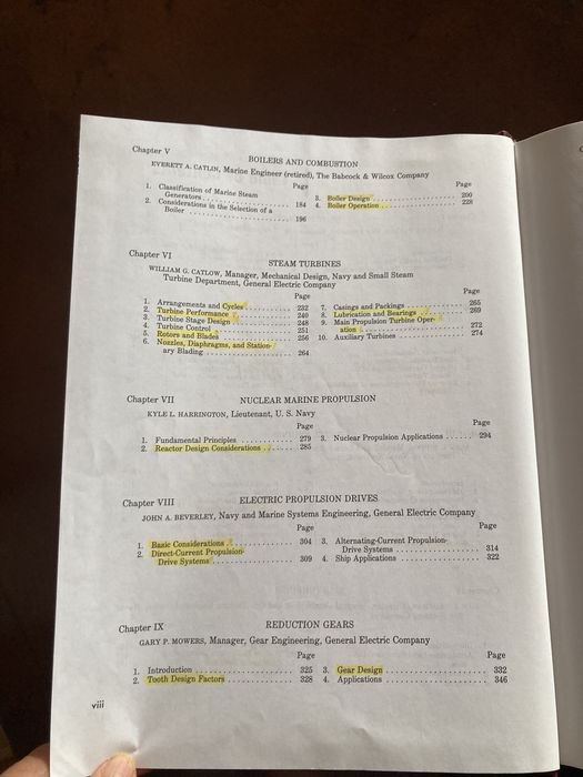 Livro de engenharia “Marine engineering”