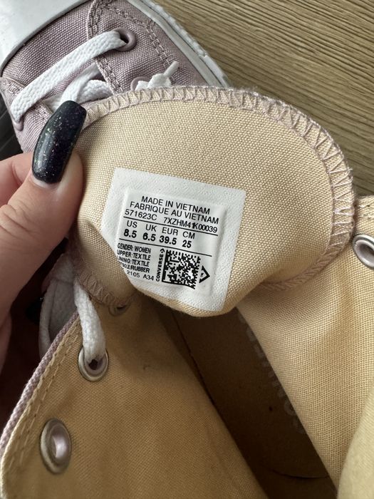 Różowe Converse lift trampki platforma na platformie 39.5 róż