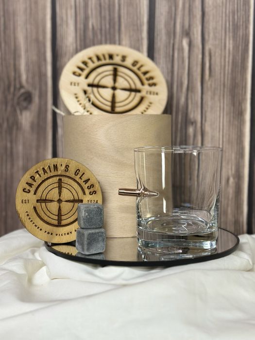 Склянка з кулею всередині — ТОП подарунок для чоловіка військового