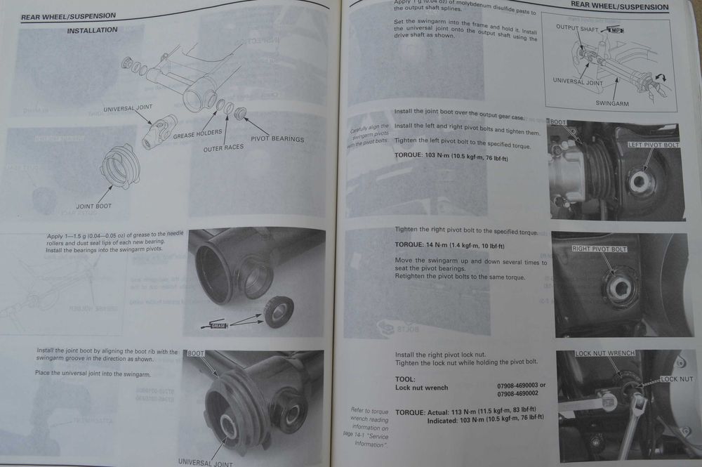 Honda VTX 1300 SERWISÓWKA instrukcja manual OEM