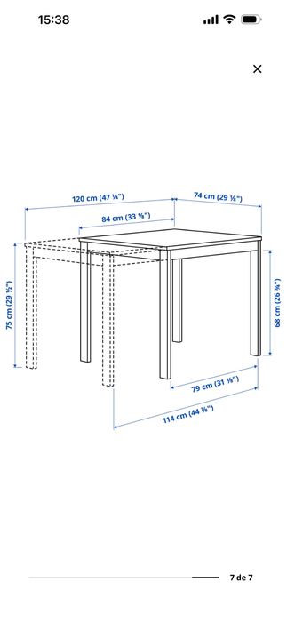 Mesa extensivel ikea