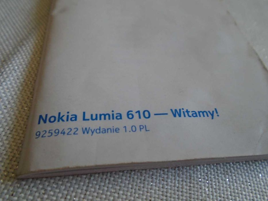instrukcja Nokia Lumia 610