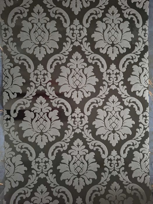 Rolka tapety arabeska czarny