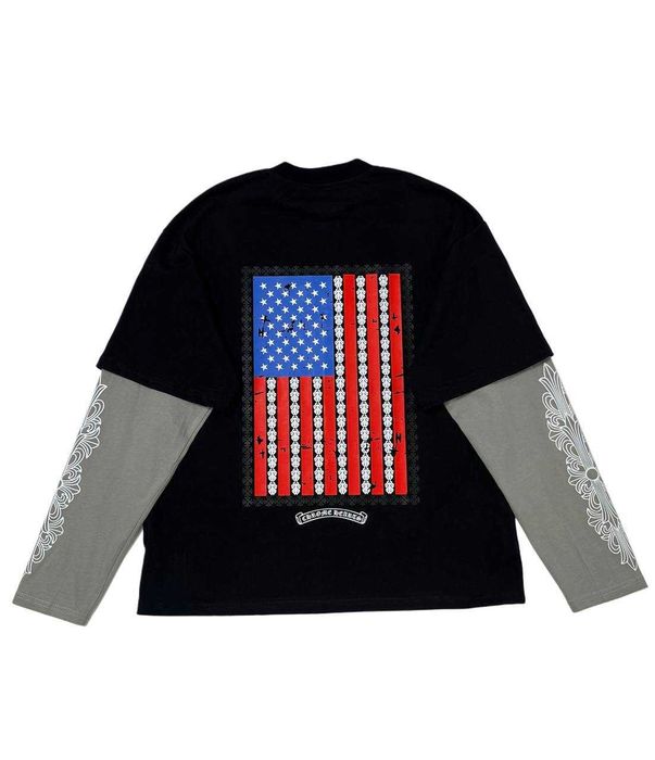 Chrome Hearts Longsleeve USA|Кофта Хром Хартс