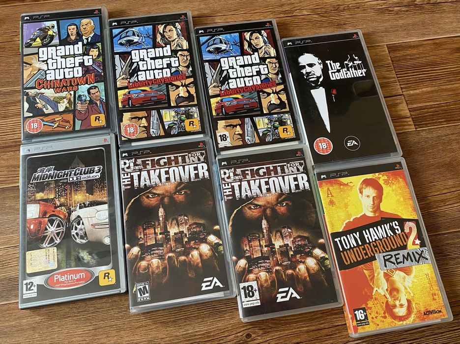 Sony PSP: GTA, Tomb Raider, Indiana Jones, God of War, Dante’s Inferno