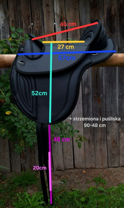 Siodło syntetyczne bezterlicowe BIG BOY GrassHopper