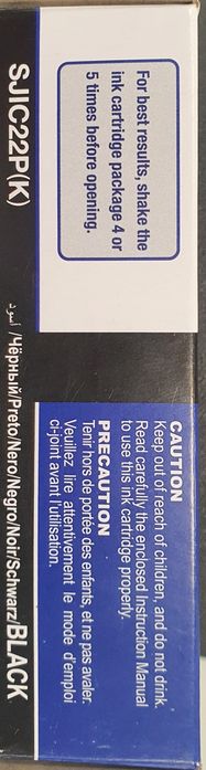 Tinteiro  Epson SJIC22P / K Preto 33ml