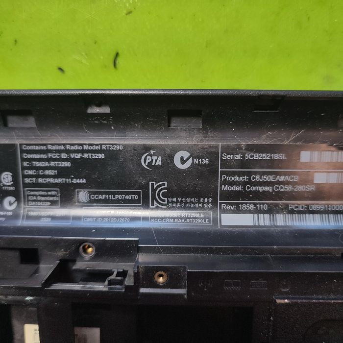 hp compag CQ58-280SR