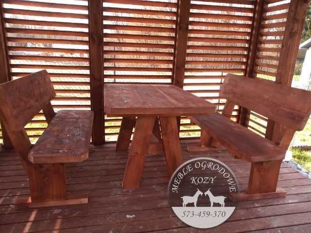 CENY DO KOŃCA LUTEGO! Meble ogrodowe drewniane góralskie Lite drewno