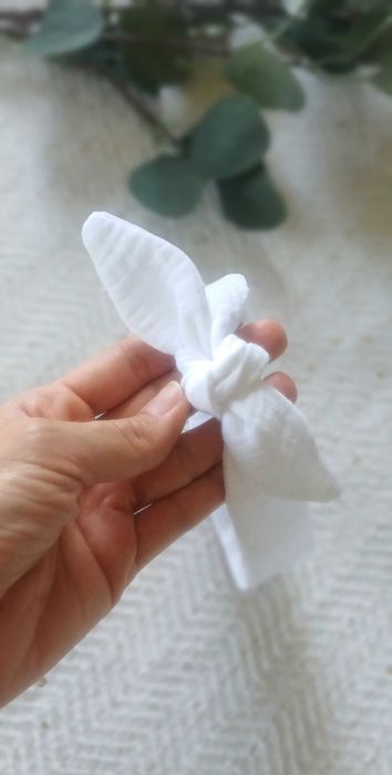 zestaw 2 szt opaska pin up wiosna muślin bawełna