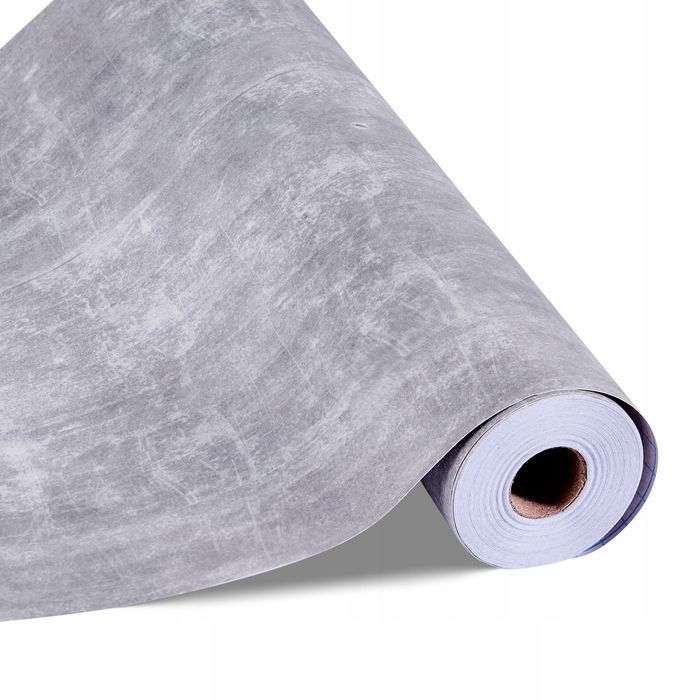 Tapeta samoprzylepna VEVOR 45CM X 15M PVC ciemnoszara industrialna