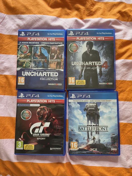 Ps4 Slim 1TB  + comando + 4 jogos