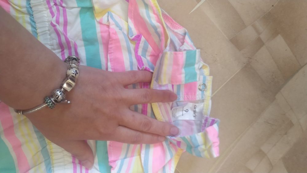 Пісочник, чоловічок, платтячко carters для дівчинки 9 міс