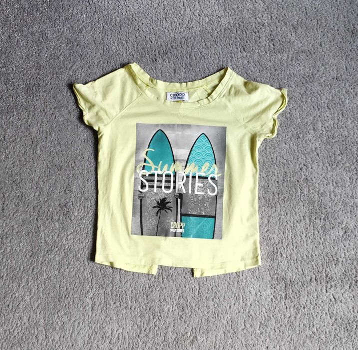 T-shirt Cropp, rozmiar XS, dziewczęcy.