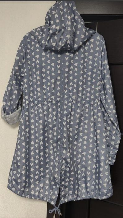 Парка дождевик. Сердечки.