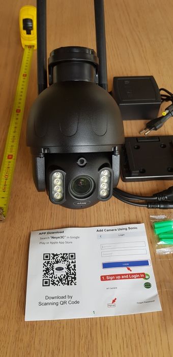 Kamera Zew WiFi 4K8MP 30xZoom Optyka SONY Met.Obudowa+KartaSD 4K 128GB