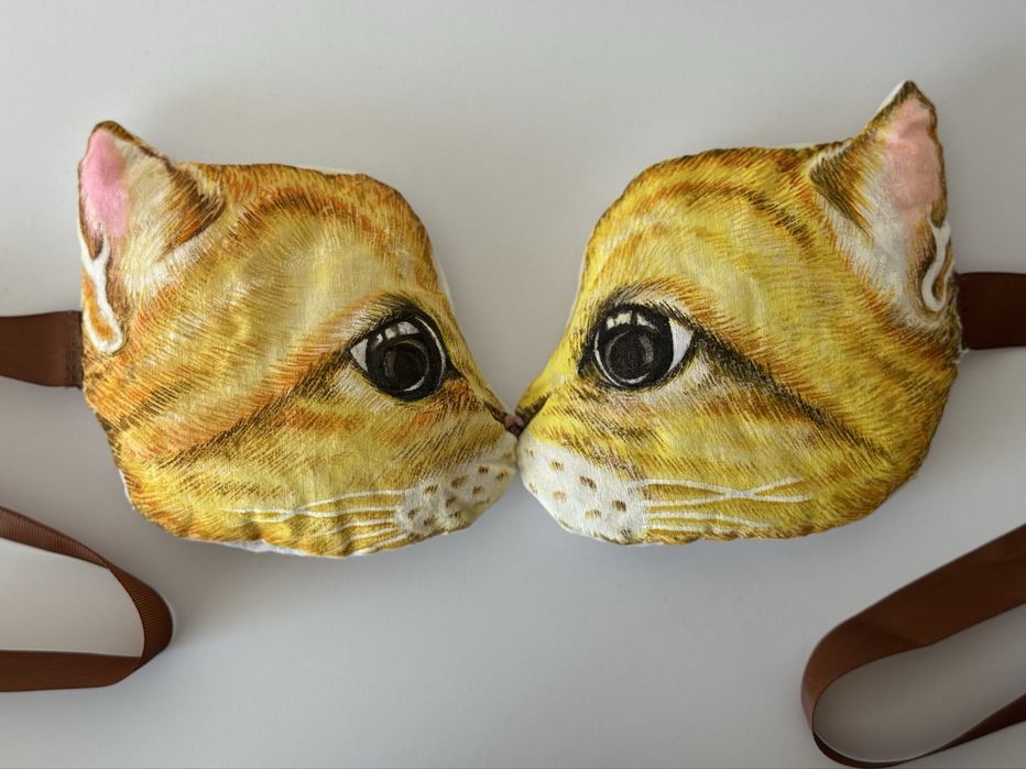 Маска киці котика для дівчинки хлопчика