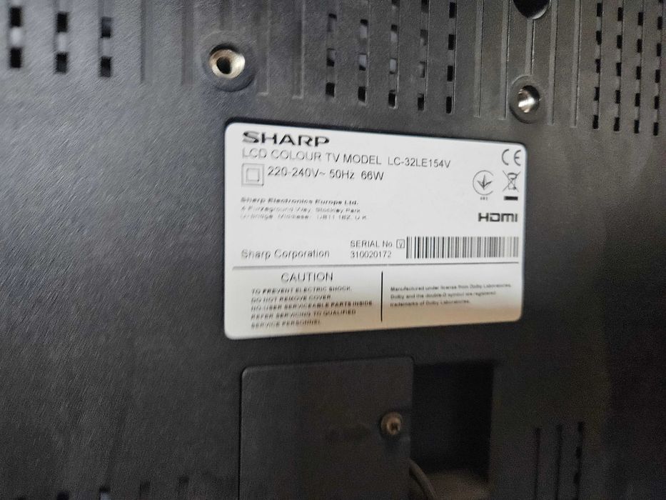 telewizor SHARP LC-32LE154V HD 32" bez dvb-t2 PILOT