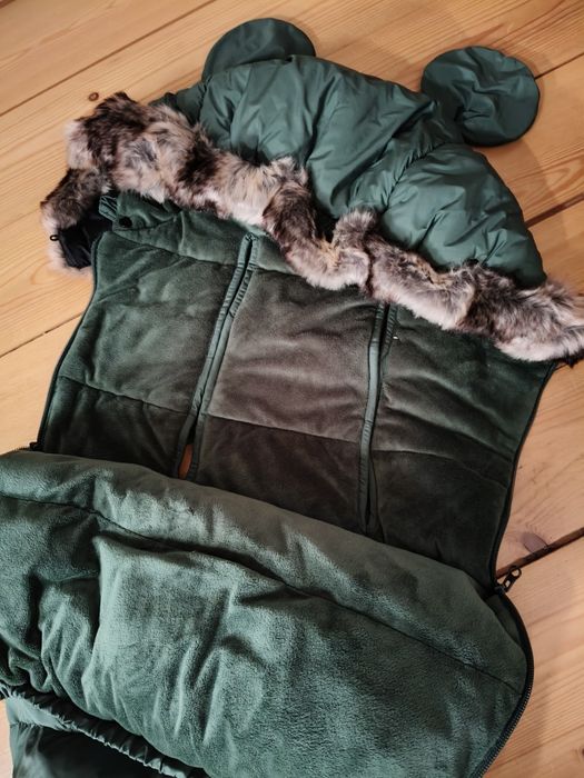 Śpiworek do wózka spacerówki gondoli zimowy CIEPŁY na zimę sanki 4w1