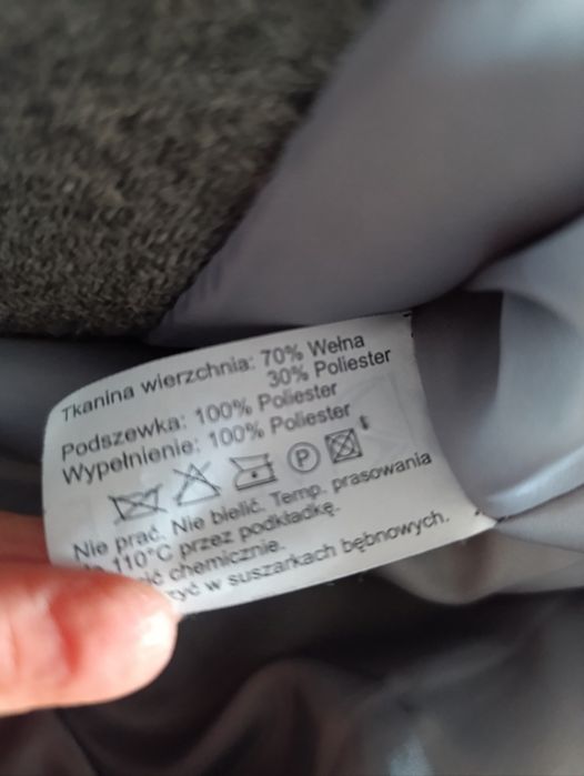 Płaszcz wełniany zimowy