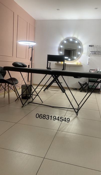 НОВА Кушетка автоматична. Для нарощення вій,косметології, тату, масажу