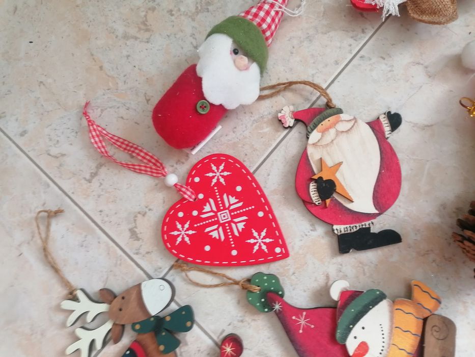 Decoração de Natal com imagens alusivas à época