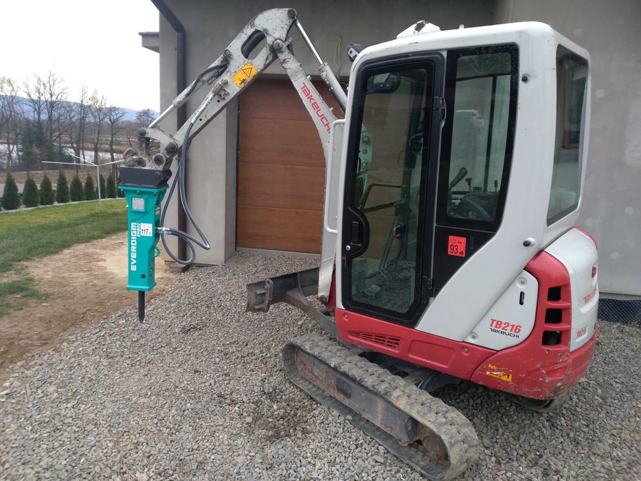 Wynajem koparki 2t 3t 5t 8t wozidło budowlane ładowarka młot wiertnica