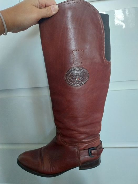Kozaki Tommy Hilfiger brąz buty brązowe kozaczki 39