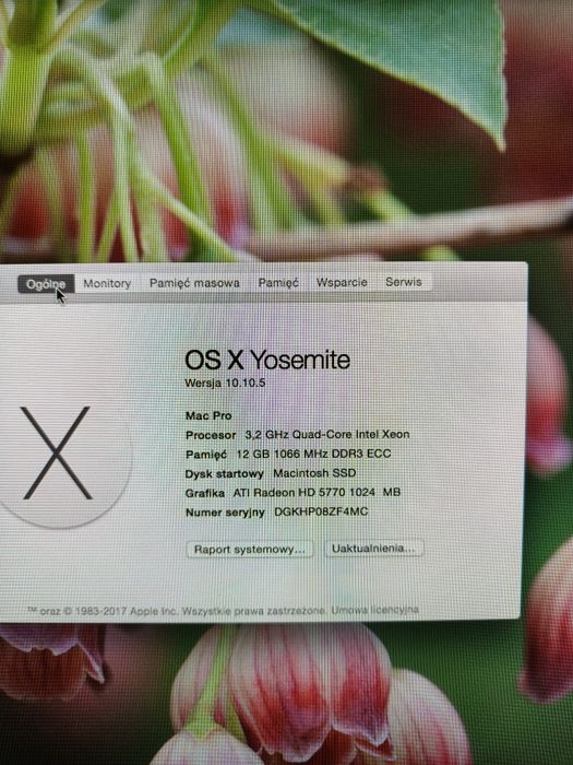 Zestaw Apple Mac Pro 3.2QCX/12GB/1TB+250GB SSD/5770+2xCinema Display27