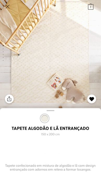 Tapete Algodão E Lã Entrançado Zara Home NOVO
