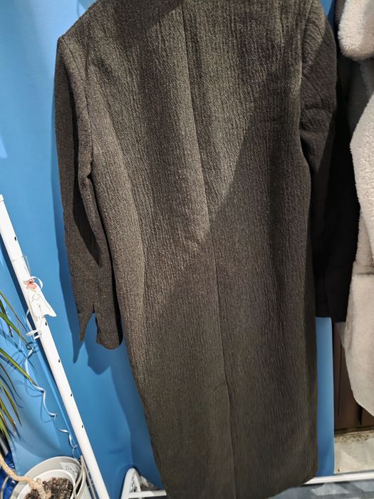 Płaszcz zara montego S/M khaki wełna