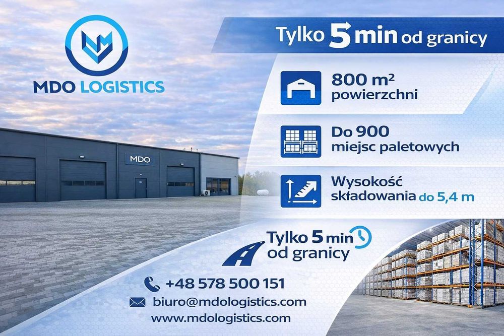 MDO Logistics Rosówek PL/DE- Crossdocking, Magazynowanie, Fullfilment