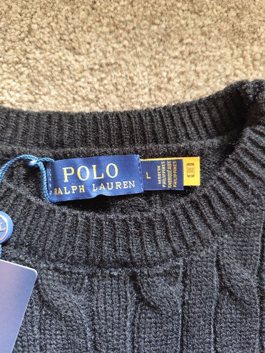 Camisola Polo Ralph Lauren L | Cable Knit Preta