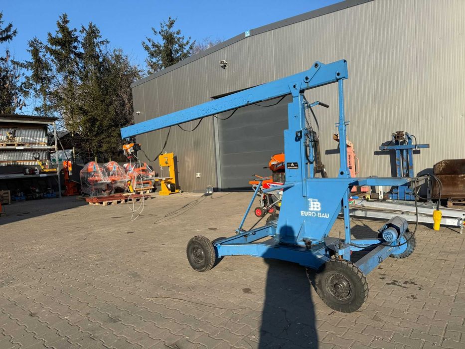 Mini Dźwig NEMAASKO 230V żuraw budowlany murarski warsztatowy Minikran