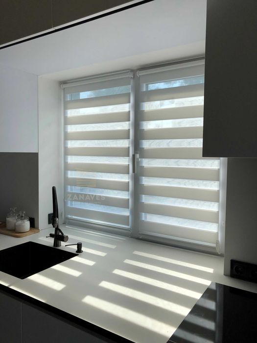 Рулонные шторы, жалюзи день ночь, тканевые ролеты, римские, блекаут