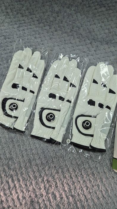 Rękawiczki golfowe FINGER TEN męskie skórzane prawa ręka XL 3 szt