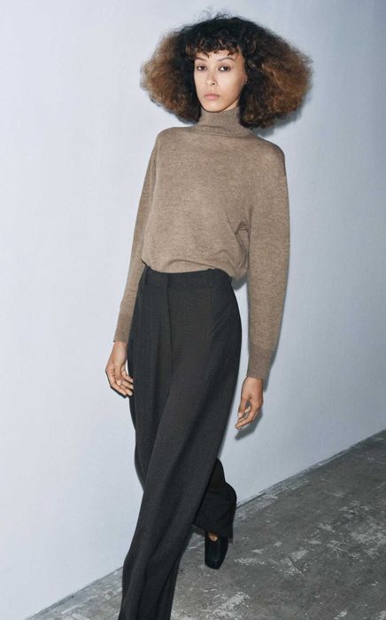 Nowe spodnie wełniane Zara Balloon rozmiar M ciemnoszare