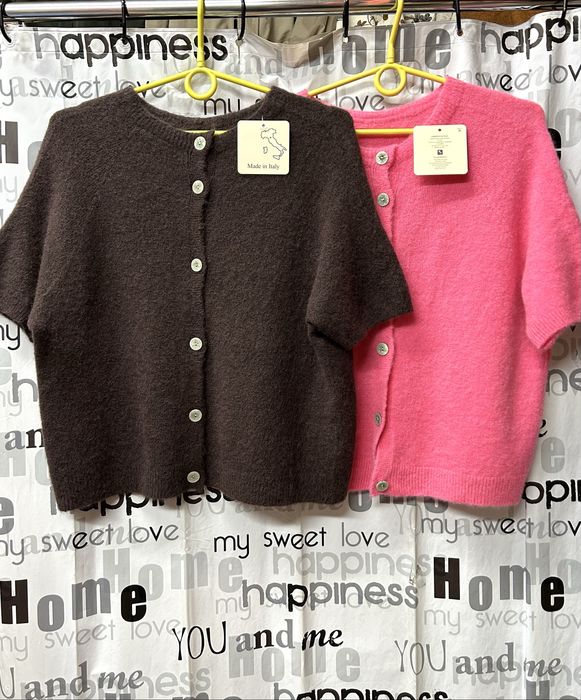 Тёплые натуральные кардиганы на пуговицах, АЛЬПАКА, Италия, S-XL