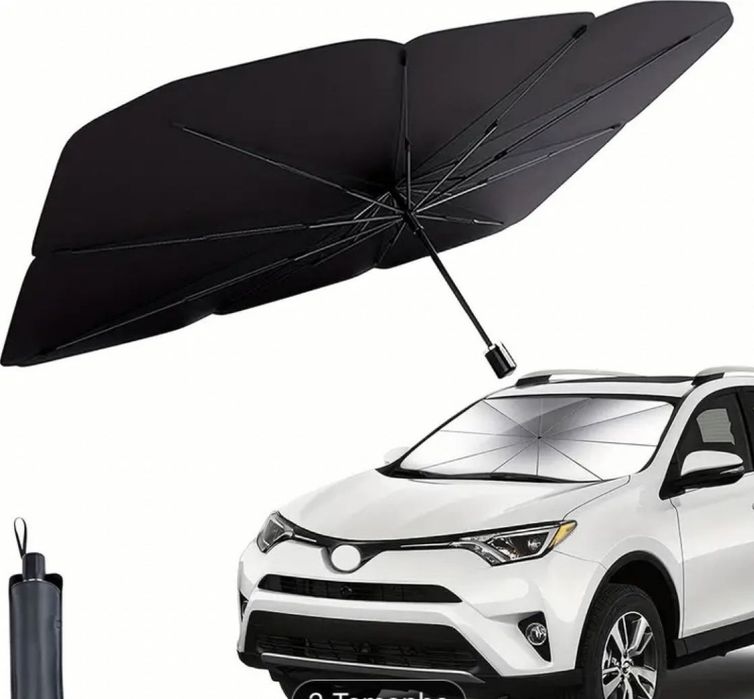 Parasol parabrisa carro estilo guarda chuva