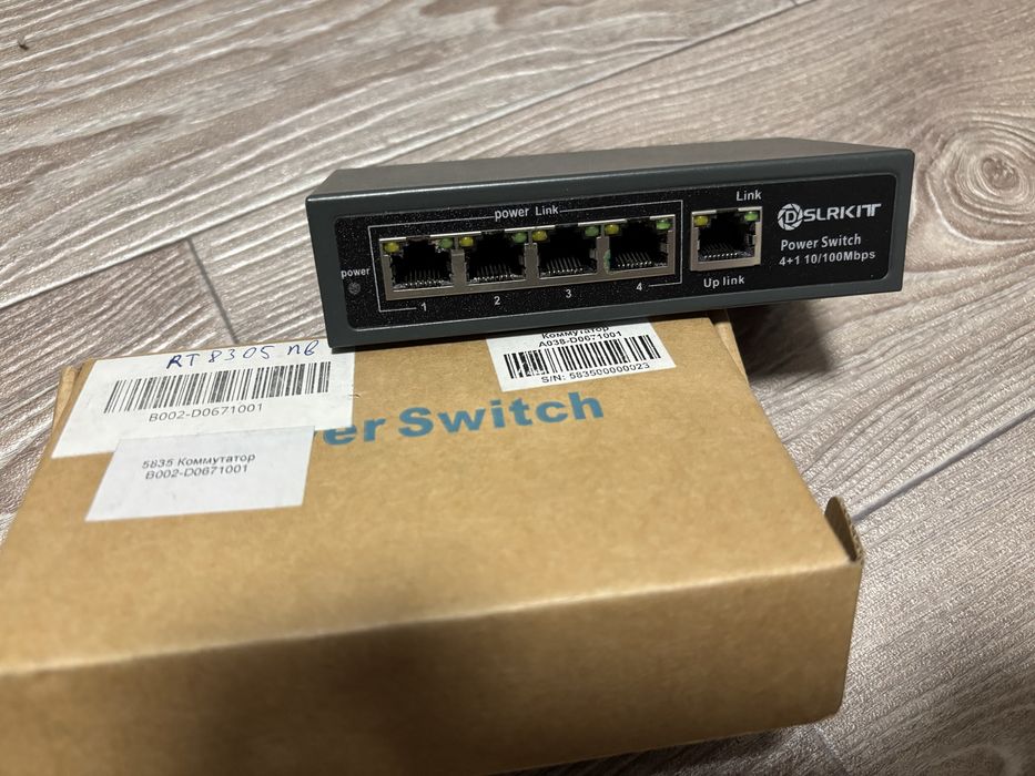 Passive POE коммутатор DSLRKIT MD4P1U