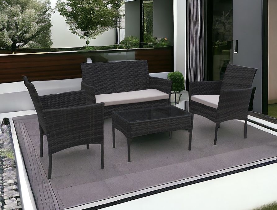 Meble ogrodowe technorattan zestaw kolory