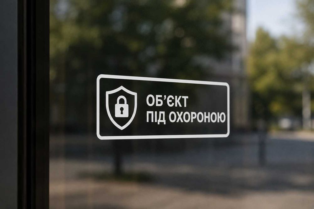 Інформаційні наклейки для дверей,скла та офісів