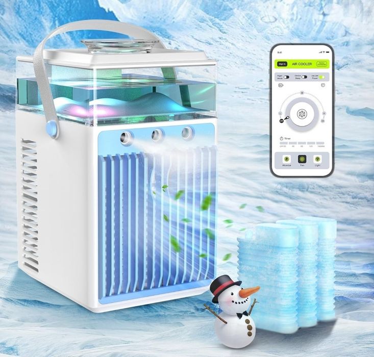 Mini klimatyzator, 4 w 1, USB, przenośny klimatyzator