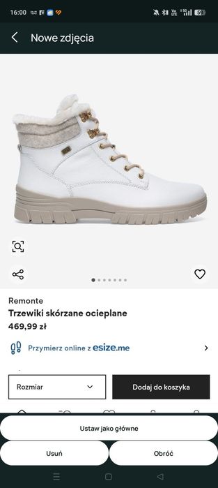 Buty skórzane zimowe