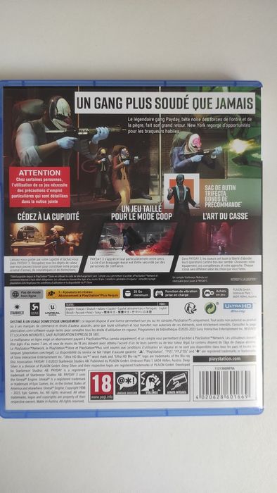 Jogos PS5 Payday 3