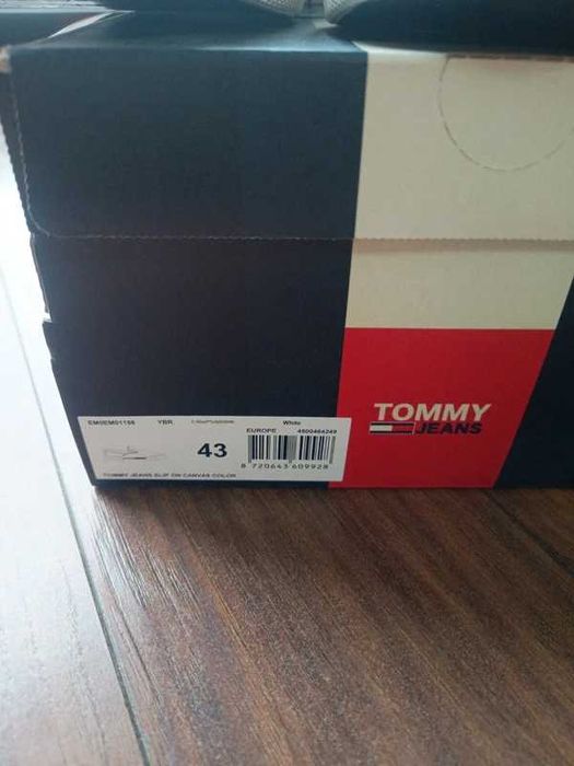 Tenisówki Tommy Jeans Slip On Canvas 43