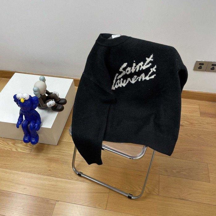 Luksusowy wełniany sweter Saint Laurent! OD RĘKI XS S M L!