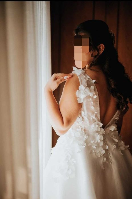 Vestido e Véu de Noiva – Verónica Cristóvão Atelier