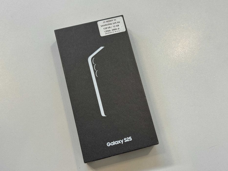 NOWY Telefon Samsung Galaxy S25 5G 128 GB / 12 GB RAM + GW 12 msc