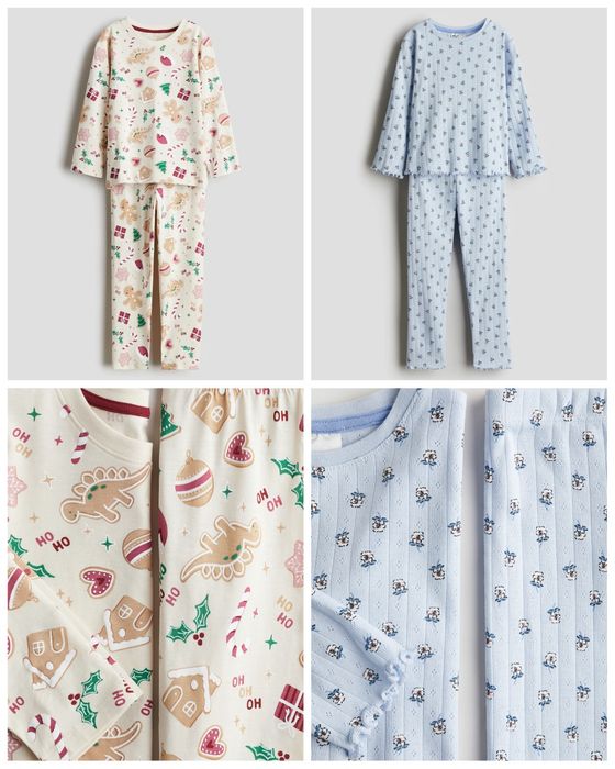 Новогодняя пижама H&M размер 122-128, 134-140